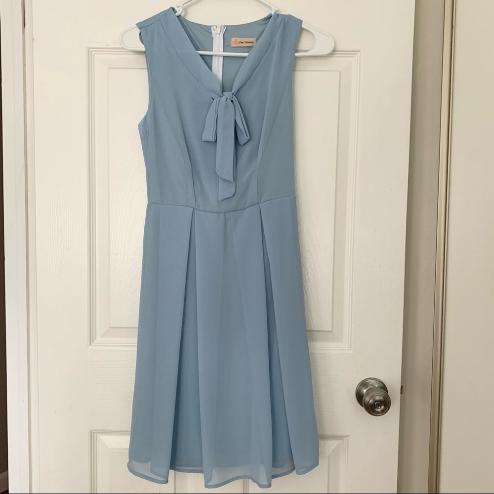 Light blue sleeveless dress - XS